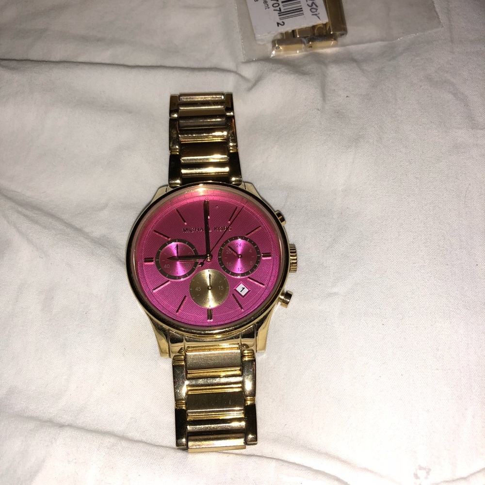 Michael Kors Gold & Pink Watch